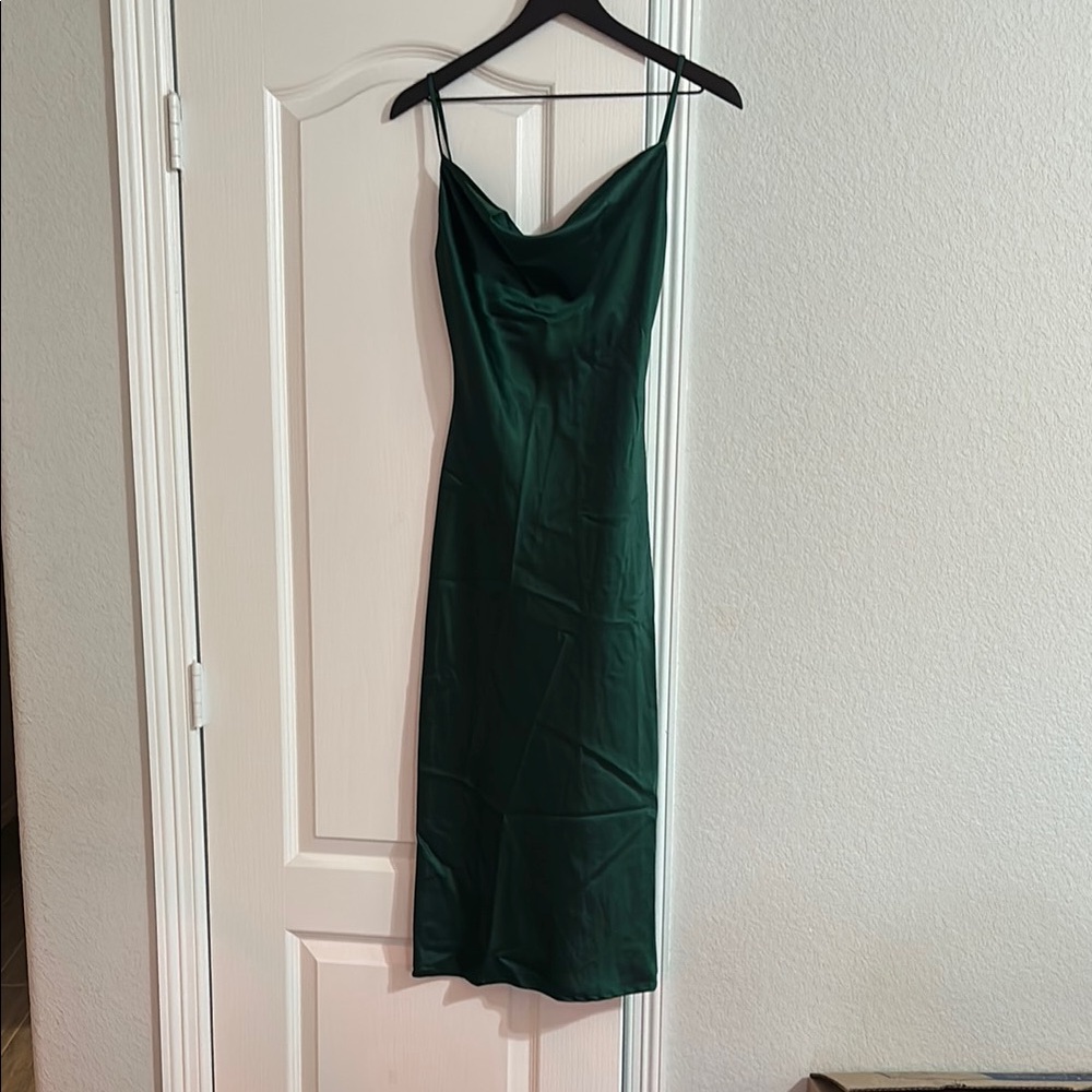 Elegant Green Slip Dress